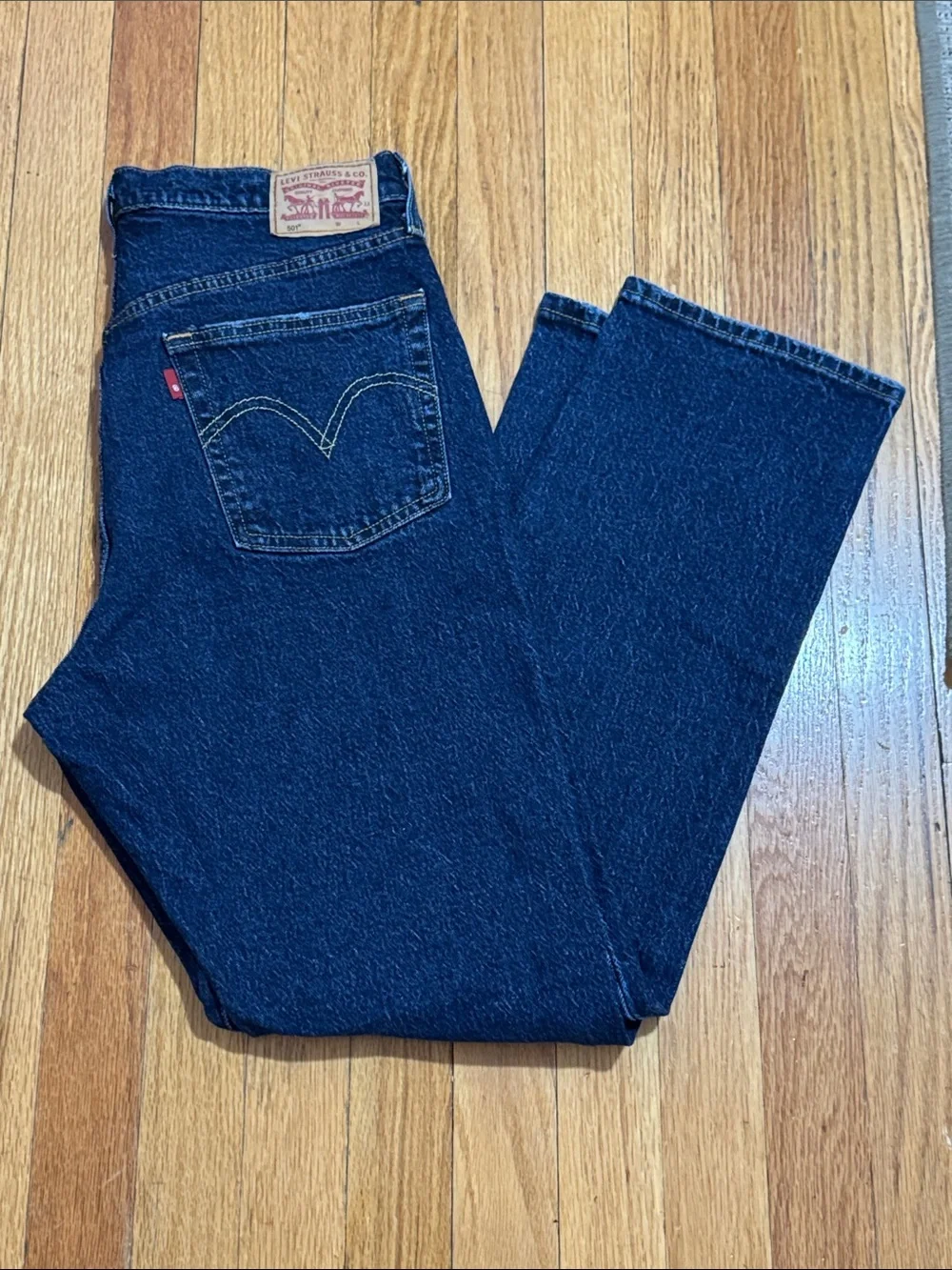 Levi's 501 Men's Dark Indigo Straight Jeans size W30 L30